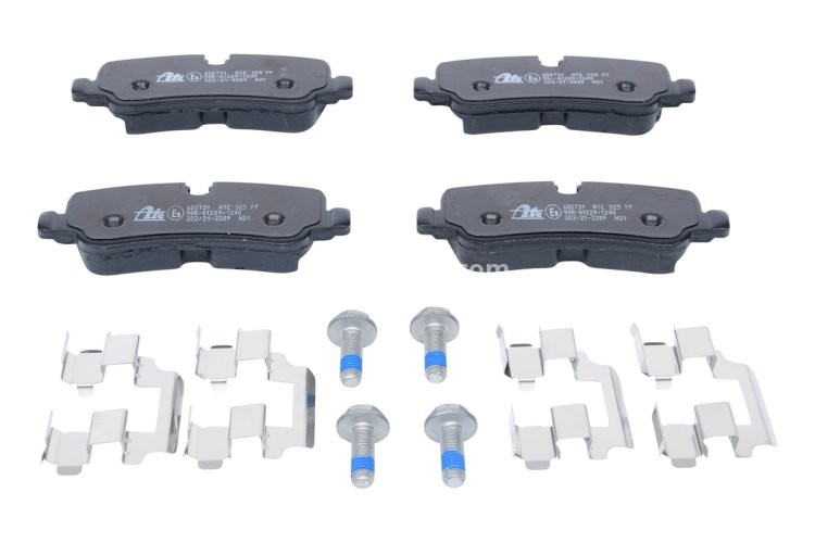 Set plăcuțe frână ATE, spate  (cu accesorii; cu șuruburi ghidare etrier), pentru: LAND ROVER DISCOVERY IV, RANGE ROVER III, RANGE ROVER SPORT I 3.0-5.0 04.06-12.18