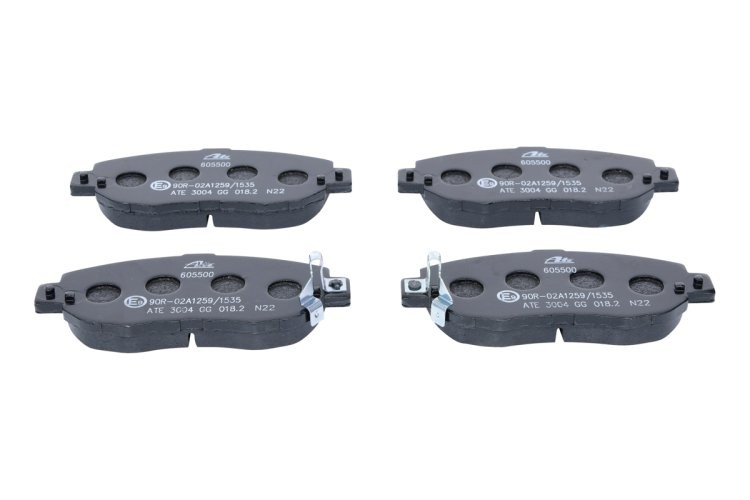 Set plăcuțe frână ATE, față , pentru: LEXUS GS, IS I, IS SPORTCROSS, SC; TOYOTA ALTEZZA, ALTEZZA GITA, ARISTO, CHASER, MARK II IX, MARK II VIII, SUPRA, VEROSSA 2.0-4.3 08.91-