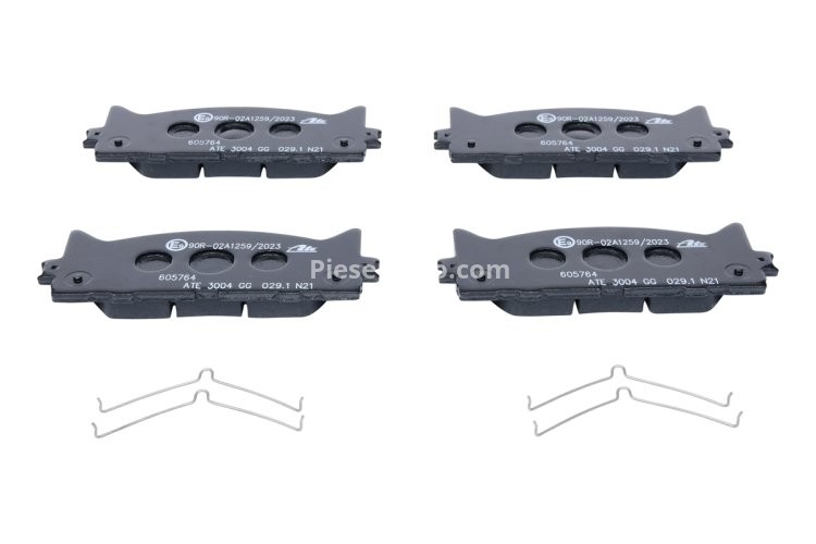 Set plăcuțe frână ATE, față (cu accesorii), pentru: LEXUS ES; TOYOTA AVALON, CAMRY 2.0-3.5 01.05-