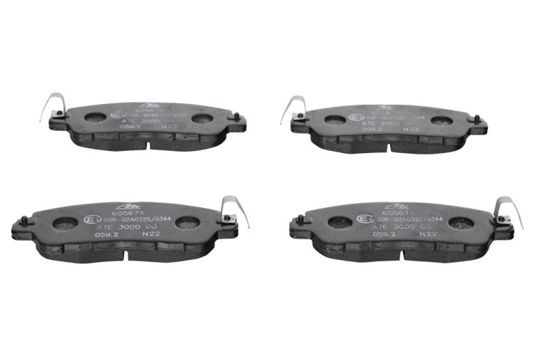 Set plăcuțe frână ATE, față , pentru: MAZDA 2 1.5/1.5D/1.5H 08.14-