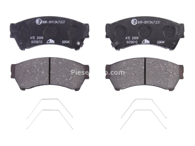 Set plăcuțe frână ATE, față (cu accesorii), pentru: MAZDA 6 1.8-2.5 08.07-07.13