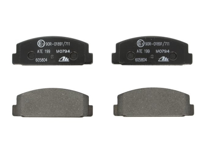 Set plăcuțe frână ATE, spate  , pentru: MAZDA 323 F V, 323 F VI, 323 P V, 323 S VI, 6, 626 IV, 626 V, PREMACY, RX-7 I; MITSUBISHI GALANT IV 1.1-2.5 09.80-07.13