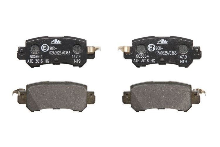 Set plăcuțe frână ATE, spate  , pentru: MAZDA CX-3, CX-5 1.5D-2.5 11.11-