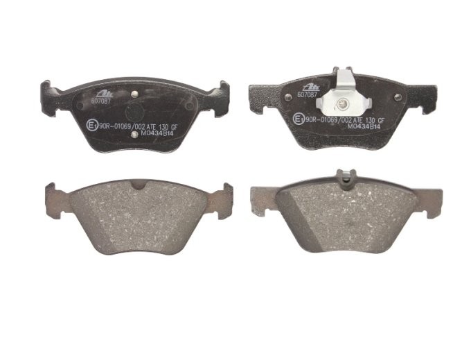 Set plăcuțe frână ATE, față , pentru: MERCEDES CLK (A208), CLK (C208), E T-MODEL (S210), E (VF210), E (W210), S (W220), SLK (R170); CHRYSLER CROSSFIRE 2.0-5.0 06.95-12.08