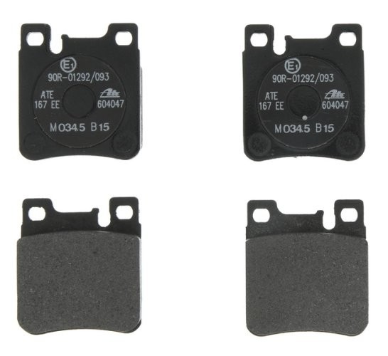 Set plăcuțe frână ATE, spate  , pentru: MERCEDES 124 (W124), C (CL203), C T-MODEL (S202), C T-MODEL (S203), C (W202), C (W203), CLK (A208), CLK (A209), CLK (C208), CLK (C209) 2.0-7.3 01.91-03.10