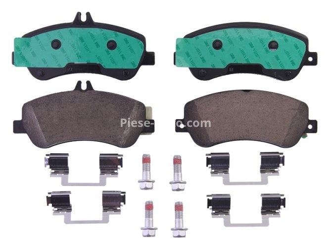 Set plăcuțe frână ATE din ceramică, față (cu accesorii; cu șuruburi ghidare etrier), pentru: MERCEDES GLK (X204) 2.0-3.5 06.08-12.15