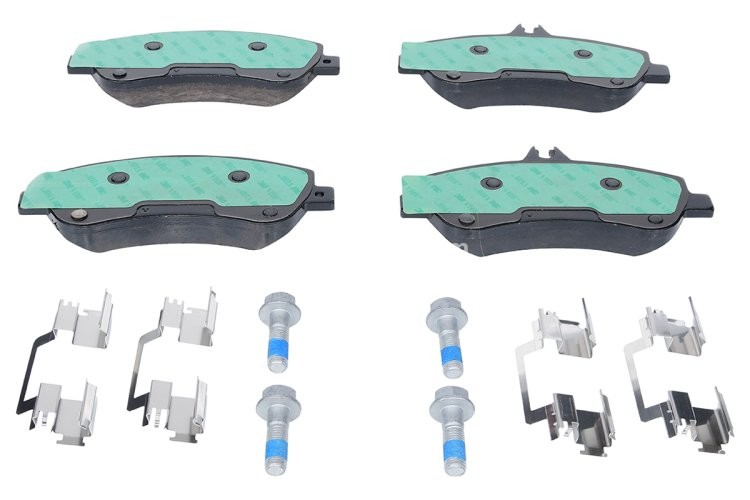 Set plăcuțe frână ATE din ceramică, față (cu accesorii; cu șuruburi ghidare etrier), pentru: MERCEDES GLK (X204) 2.0-3.5 06.08-12.15