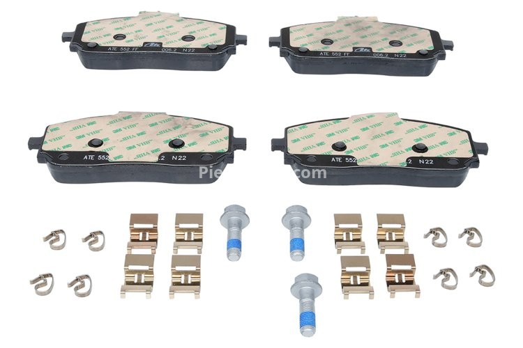 Set plăcuțe frână ATE din ceramică, față , pentru: MERCEDES A (V177), A (W177), B SPORTS TOURER (W247), CLA (C118), CLA SHOOTING BRAKE (X118), EQA (H243), EQB (X243), G (W463) 1.3-Electric 03.18-