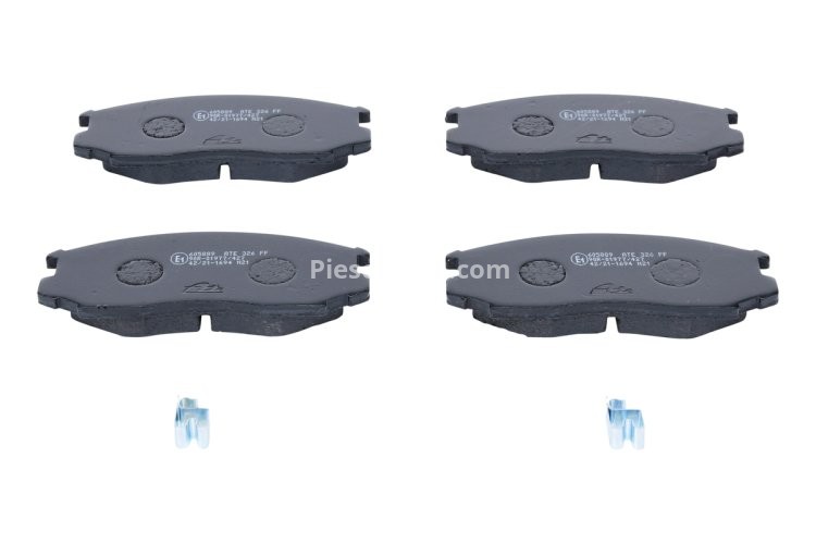 Set plăcuțe frână ATE, față , pentru: MITSUBISHI COLT V, LANCER VI, MIRAGE V, TREDIA 1.3-2.0 10.86-09.03