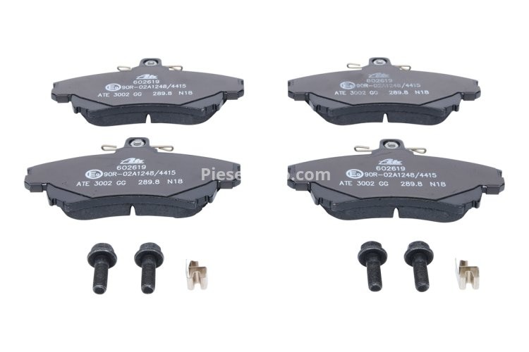 Set plăcuțe frână ATE, față , pentru: VOLVO S40 I, V40; MITSUBISHI CARISMA, COLT CZC VI, COLT VI; SMART FORFOUR 1.1-2.0D 05.95-06.12