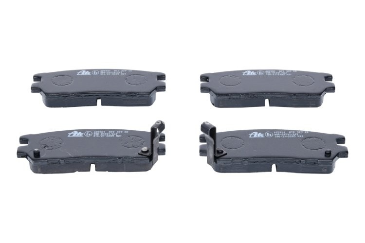 Set plăcuțe frână ATE, spate  , pentru: MITSUBISHI ECLIPSE III, L400, PAJERO I, PAJERO II 2.0-3.5 11.89-03.05