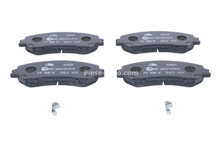 Set plăcuțe frână ATE, față , pentru: NISSAN QASHQAI II, X-TRAIL III; RENAULT KADJAR, KOLEOS II 1.2-2.5 04.14-