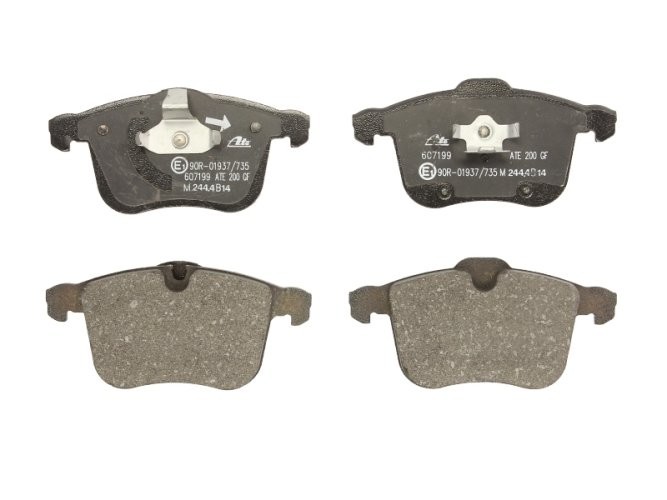 Set plăcuțe frână ATE, față , pentru: OPEL SIGNUM, VECTRA C, VECTRA C GTS; SAAB 9-3, 9-3X 1.6-3.2 04.02-