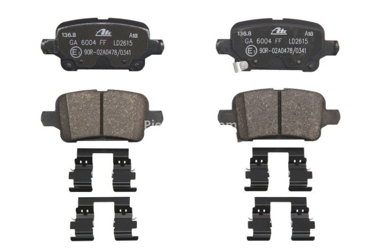 Set plăcuțe frână ATE din ceramică, spate , pentru: OPEL ASTRA K, ASTRA K/KOMBI, INSIGNIA B, INSIGNIA B COUNTRY, INSIGNIA B GRAND SPORT 1.0-Electric 06.15-