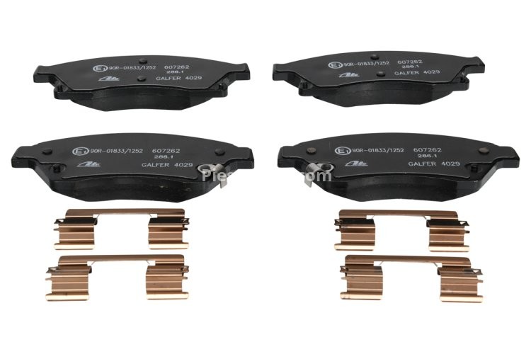 Set plăcuțe frână ATE, față (cu accesorii), pentru: OPEL ASTRA J, ASTRA J GTC 1.2-2.0D 05.09-