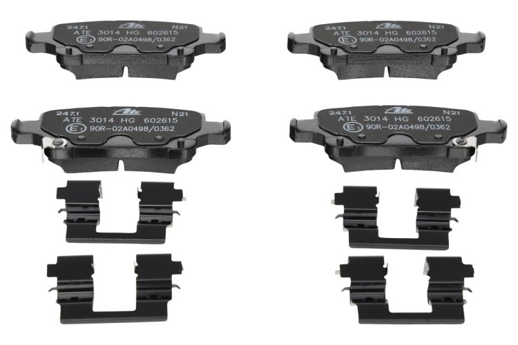 Set plăcuțe frână ATE, spate  , pentru: OPEL ASTRA K, ASTRA K/KOMBI, INSIGNIA B, INSIGNIA B COUNTRY, INSIGNIA B GRAND SPORT 1.0-Electric 06.15-
