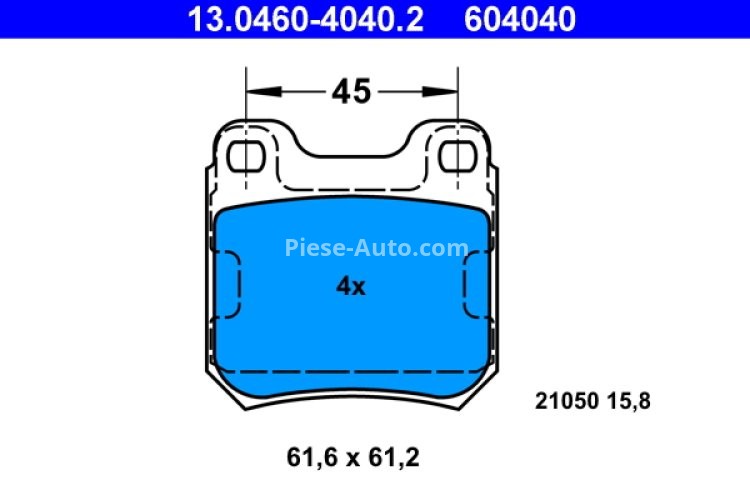 Set plăcuțe frână ATE, spate  , pentru: OPEL CALIBRA A, KADETT E, OMEGA A, OMEGA B, SENATOR B, VECTRA B; SAAB 900 II, 9-3, 9-5 1.6-3.6 09.84-12.09