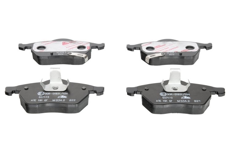 Set plăcuțe frână ATE, față , pentru: OPEL ASTRA G, ZAFIRA A; SAAB 900 II, 9-3, 9-5 1.9D-3.0D 07.93-12.09