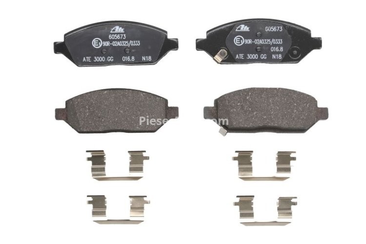 Set plăcuțe frână ATE, față , pentru: OPEL KARL 1.0 01.15-03.19
