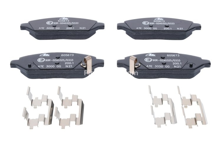 Set plăcuțe frână ATE, față , pentru: OPEL KARL 1.0 01.15-03.19
