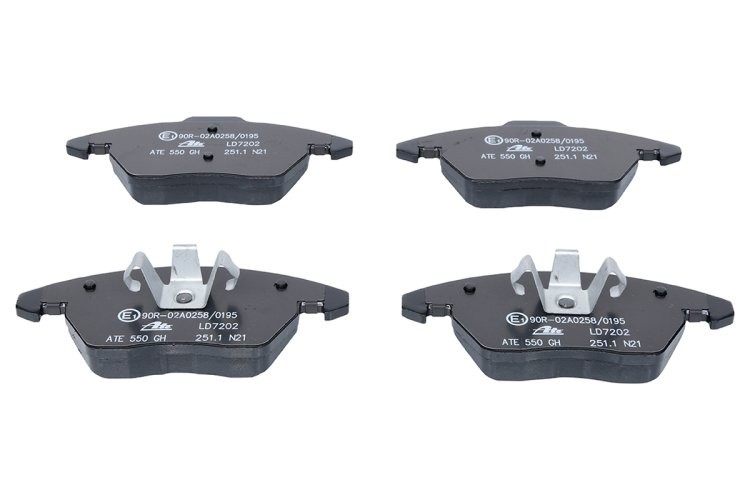 Set plăcuțe frână ATE din ceramică, față , pentru: PEUGEOT 208 I, 208/HATCHBACK, 3008, 308 I, 308 I/KOMBI, RCZ 1.0-2.0DH 09.07-12.19