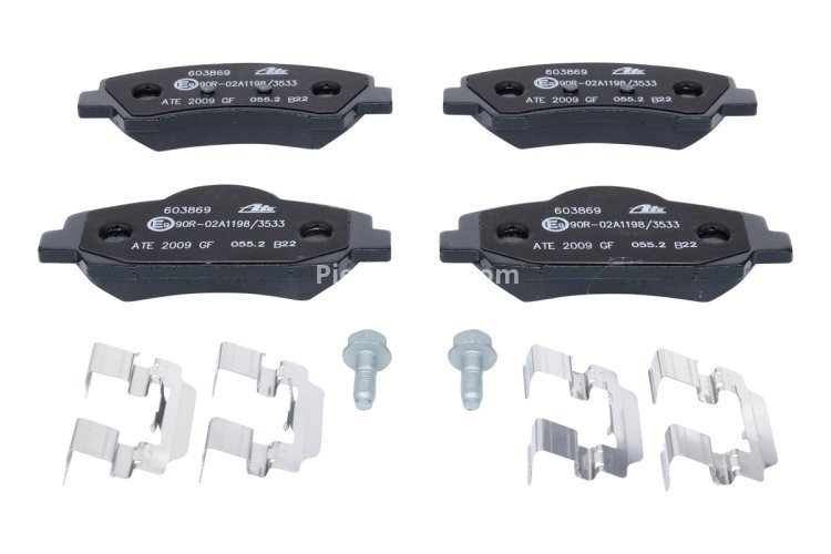 Set plăcuțe frână ATE, față , pentru: PEUGEOT 308 II, 308 II/KOMBI, 308/HATCHBACK 1.2-2.0D 09.13-06.21