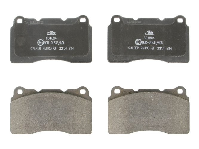 Set plăcuțe frână ATE, față , pentru: VOLVO S60 I, V70 II; RENAULT MEGANE III 2.0/2.5 01.03-