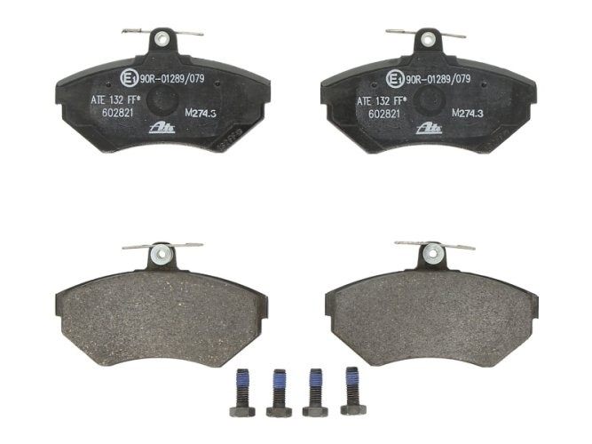 Set plăcuțe frână ATE, față (cu șuruburi ghidare etrier), pentru: SEAT AROSA, CORDOBA, CORDOBA VARIO, CORDOBA VARIO/KOMBI, IBIZA II, INCA, TOLEDO I 1.0-2.0 05.91-07.06