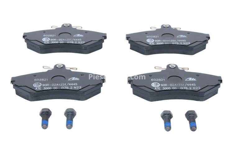 Set plăcuțe frână ATE, față (cu șuruburi ghidare etrier), pentru: SEAT AROSA, CORDOBA, CORDOBA VARIO, CORDOBA VARIO/KOMBI, IBIZA II, INCA, TOLEDO I 1.0-2.0 05.91-07.06