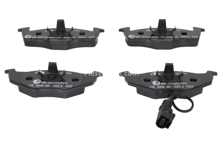 Set plăcuțe frână ATE, față , pentru: SKODA FABIA I, FABIA I PRAKTIK, FABIA II; VW POLO, POLO IV, POLO/KOMBI 1.0-2.0 12.95-