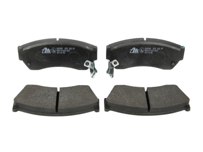 Set plăcuțe frână ATE, față , pentru: SUBARU JUSTY II; SUZUKI ALTO IV, ALTO V, CAPPUCCINO, SWIFT, SWIFT I, SWIFT II; TATA INDICA, INDIGO, INDIGO MARINA 0.7-1.6 10.83-
