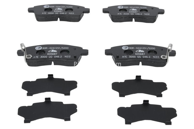 Set plăcuțe frână ATE, față , pentru: SUZUKI IGNIS III, SWIFT V 1.2/1.2H 10.16-