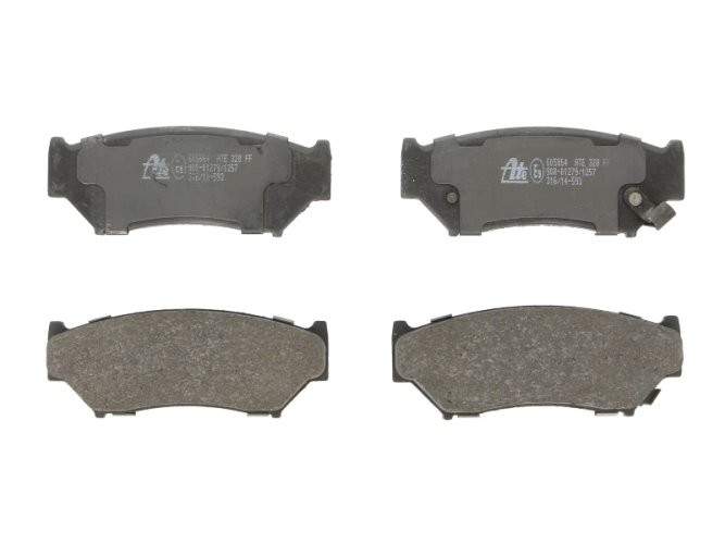 Set plăcuțe frână ATE, față (cu un tampon de amortizare), pentru: SUZUKI GRAND VITARA I, JIMNY 1.5D/1.6/2.0 03.98-