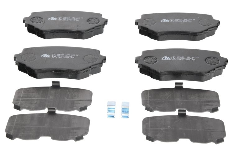 Set plăcuțe frână ATE, față (cu un tampon de amortizare), pentru: SUZUKI GRAND VITARA I, VITARA, XL-7 1.9D-2.7 12.94-08.06