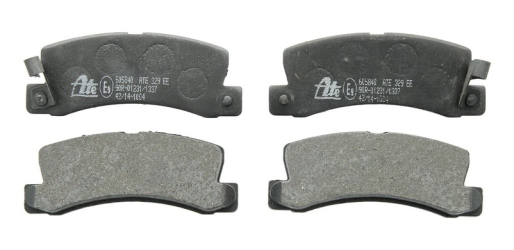 Set plăcuțe frână ATE, spate  , pentru:TOYOTA AVENSIS, CALDINA, CAMRY, CARINA E VI, CARINA V, CELICA, COROLLA, HARRIER 1.3-3.0 08.85-