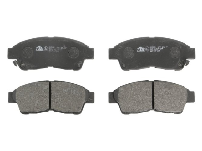 Set plăcuțe frână ATE, față , pentru: TOYOTA CALDINA, CAMRY, CARINA E VI, CELICA, CHASER, COROLLA, COROLLA/KOMBI, GAIA, PASEO, PICNIC, RAV 4 I, STARLET 1.3-2.2D 04.92-12.07