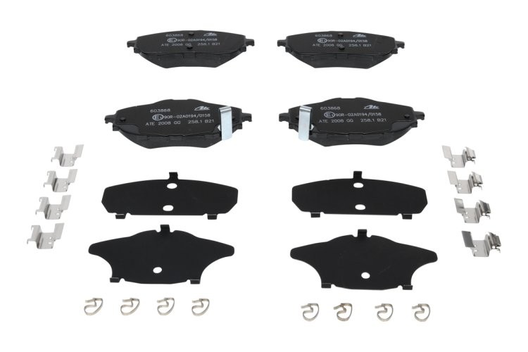 Set plăcuțe frână ATE, față , pentru: TOYOTA AURIS, COROLLA 1.2-1.8H 10.12-08.19