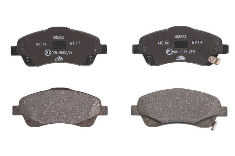 Set plăcuțe frână ATE, față , pentru: TOYOTA AVENSIS, COROLLA VERSO 1.6-2.4 03.03-03.09