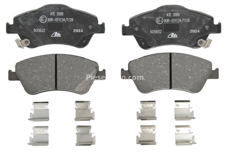 Set plăcuțe frână ATE, față (cu accesorii), pentru: TOYOTA AURIS, COROLLA 1.33-1.8H 10.06-07.14