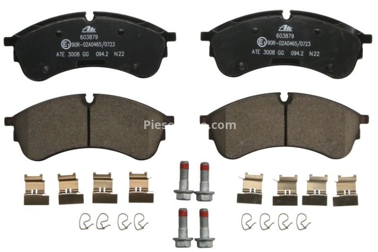 Set plăcuțe frână ATE, față , pentru: VW CRAFTER, GRAND CALIFORNIA CAMPER 2.0D 09.16-