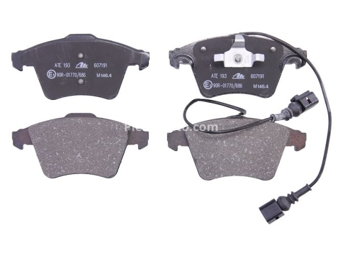 Set plăcuțe frână ATE, față , pentru: VW TOUAREG 2.5D-6.0 10.02-05.10