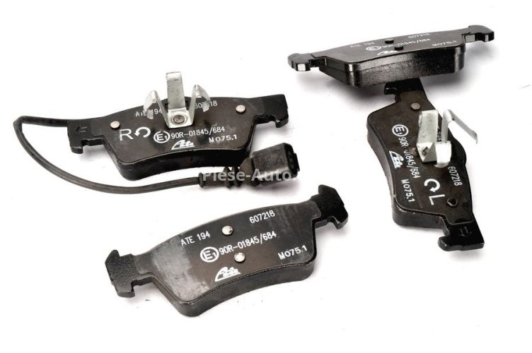 Set plăcuțe frână ATE, spate  , pentru: VW CALIFORNIA T5 CAMPER, MULTIVAN T5, TRANSPORTER T5 1.9D-3.2 04.03-08.15