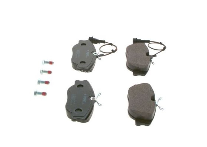 Set plăcuțe frână față , BOSCH, pentru: ALFA ROMEO 155, GTV, SPIDER; FIAT CROMA, TIPO; LANCIA DEDRA, DELTA I, KAPPA, THEMA 2.0-3.0 03.86-10.05