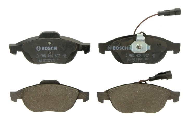 Set plăcuțe frână față , BOSCH, pentru: ALFA ROMEO 147, 156; FIAT ULYSSE; LANCIA LYBRA 1.6-2.5 06.94-03.10