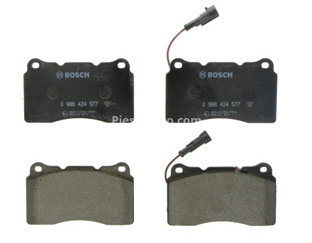 Set plăcuțe frână față , BOSCH, pentru: VOLVO S60 I, V70 II; ALFA ROMEO 159, BRERA, GIULIETTA, SPIDER; LANCIA DELTA III, KAPPA 1.6D-3.2 09.96-12.20