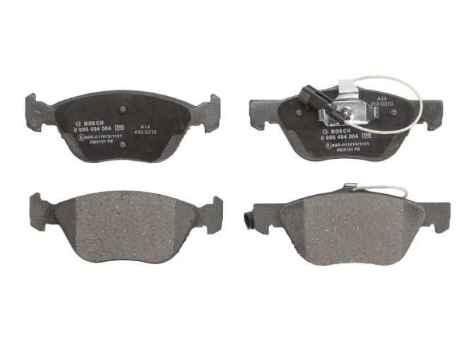 Set plăcuțe frână față , BOSCH ( cu senzor de uzura integrat), pentru: ALFA ROMEO 145, 146, 147, 156, GT, GTV, SPIDER; FIAT BRAVO I, COUPE, MAREA 1.6-3.0 06.93-09.10