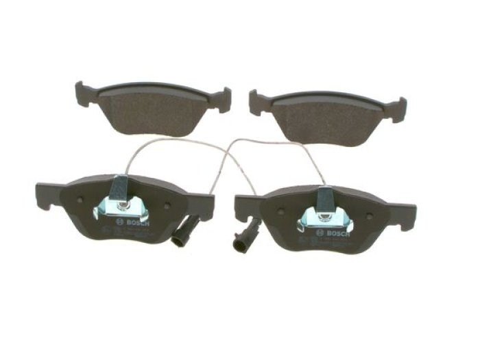 Set plăcuțe frână față , BOSCH ( cu senzor de uzura integrat), pentru: ALFA ROMEO 145, 146, 147, 156, GT, GTV, SPIDER; FIAT BRAVO I, COUPE, MAREA 1.6-3.0 06.93-09.10