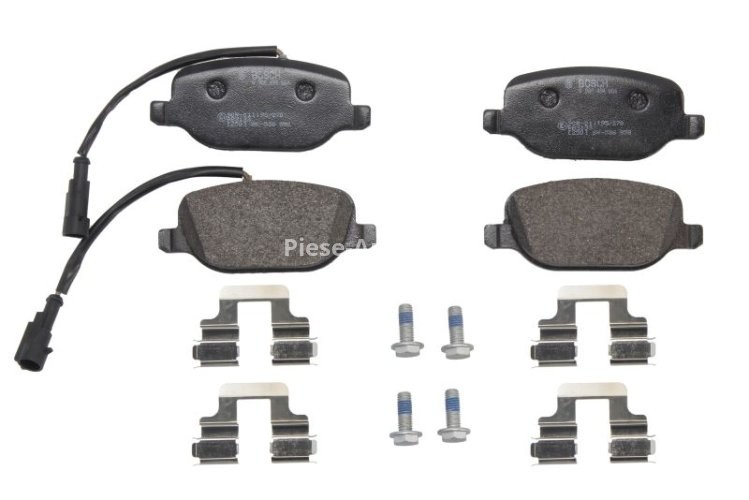 Set plăcuțe frână spate , BOSCH, pentru: ALFA ROMEO 159, BRERA, GIULIETTA, GIULIETTA/HATCHBACK, SPIDER; LANCIA DELTA III, THESIS 1.4-3.2 07.02-12.20