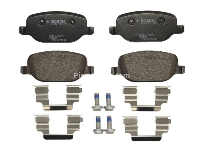 Set plăcuțe frână spate , BOSCH, pentru: ALFA ROMEO 159, BRERA, SPIDER; LANCIA DELTA III, THESIS 1.8-3.2 07.02-08.14