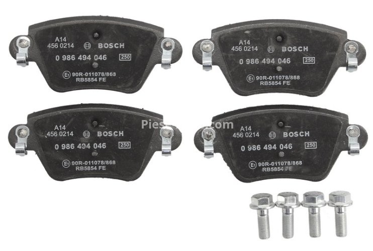 Set plăcuțe frână spate , BOSCH, pentru: ALFA ROMEO 159; FORD COUGAR, MONDEO III; JAGUAR S-TYPE II, X-TYPE I; RENAULT KANGOO, KANGOO EXPRESS 1.0-4.0 09.99-